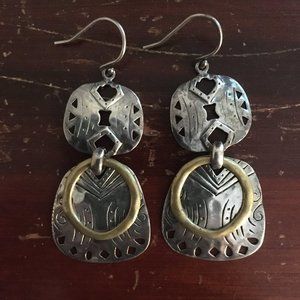 Silpada Silver & Bronze Earrings